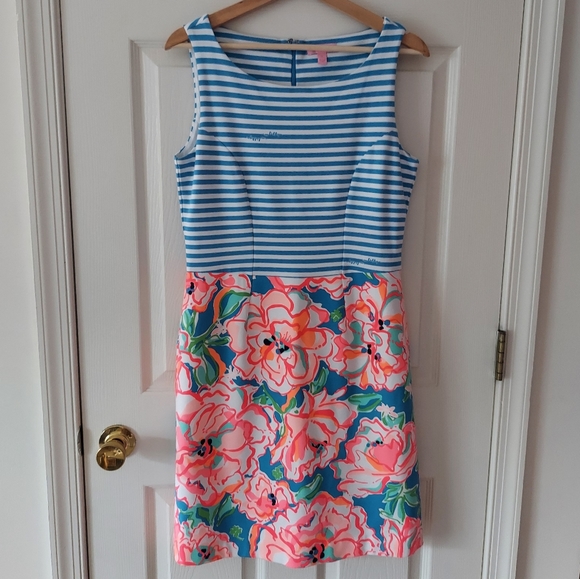 Lilly Pulitzer Dresses & Skirts - Lilly Pulitzer Lucky Charms Stretch Ponte Knit Julianna Dress Size Medium